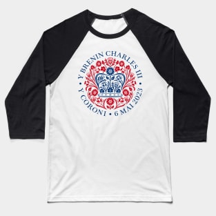 Arwyddlun Coroniad y Brenin Charles III Baseball T-Shirt